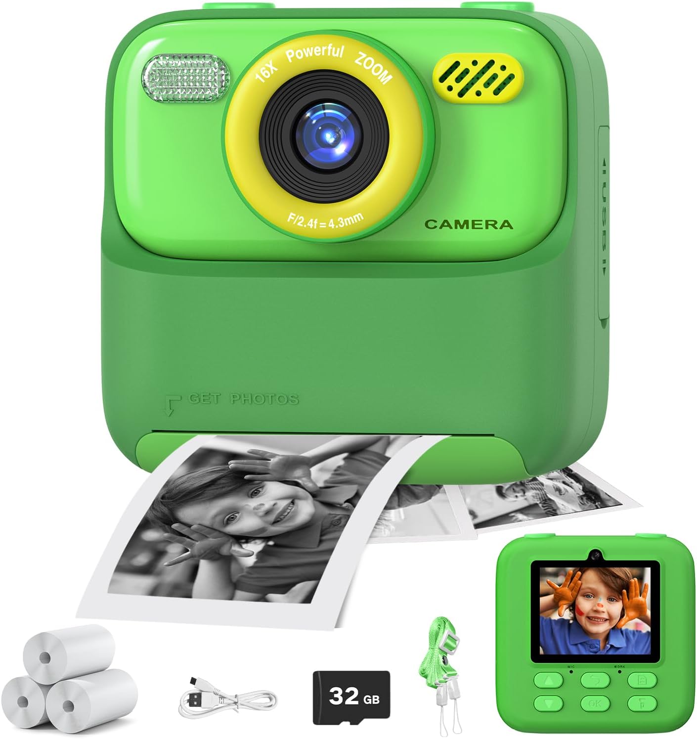 Masterbee Kids Camera Instant Print Photo for Creative Fun