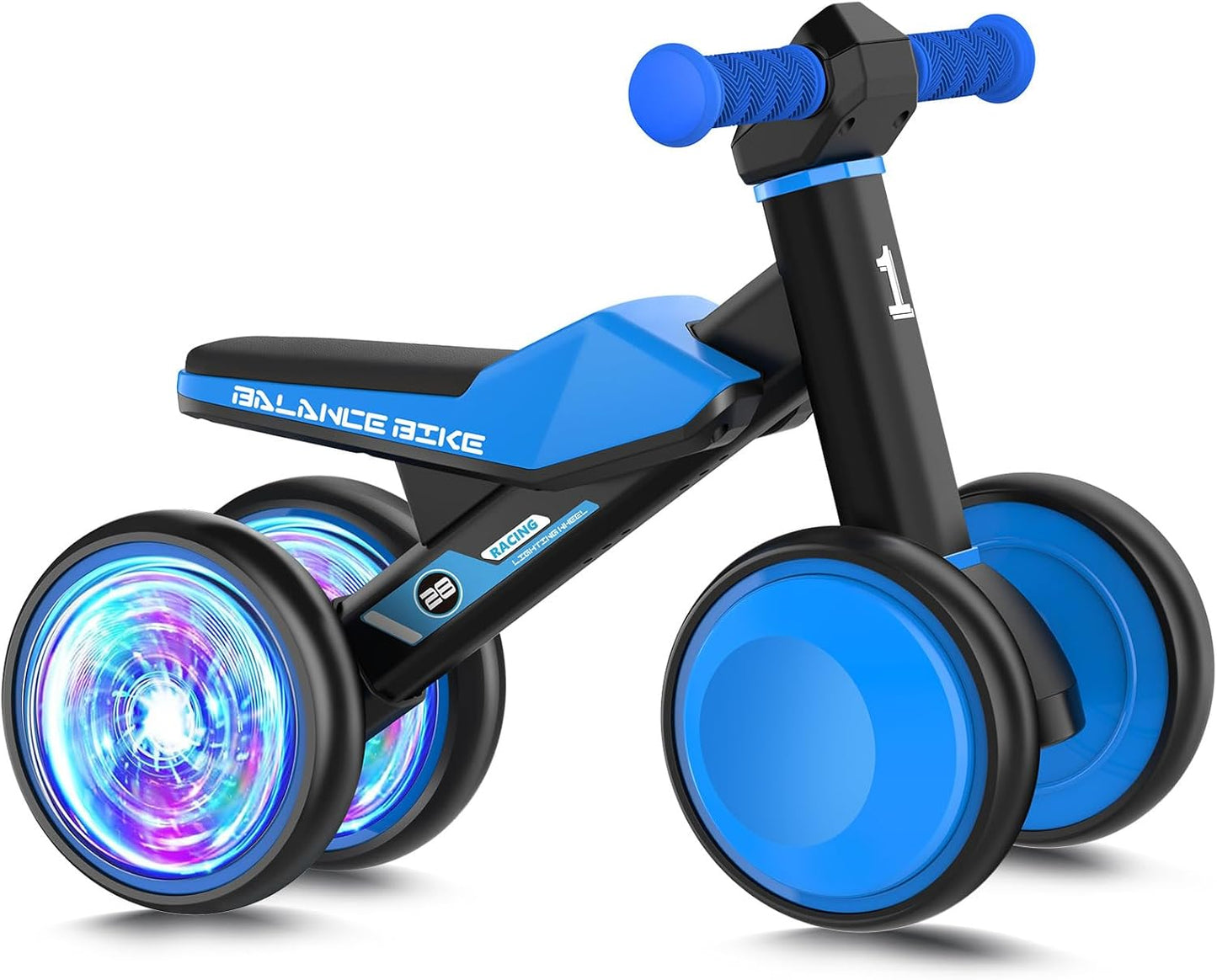 Colorful Lighting Baby Balance Bike for 1 Year Old Boys Gifts