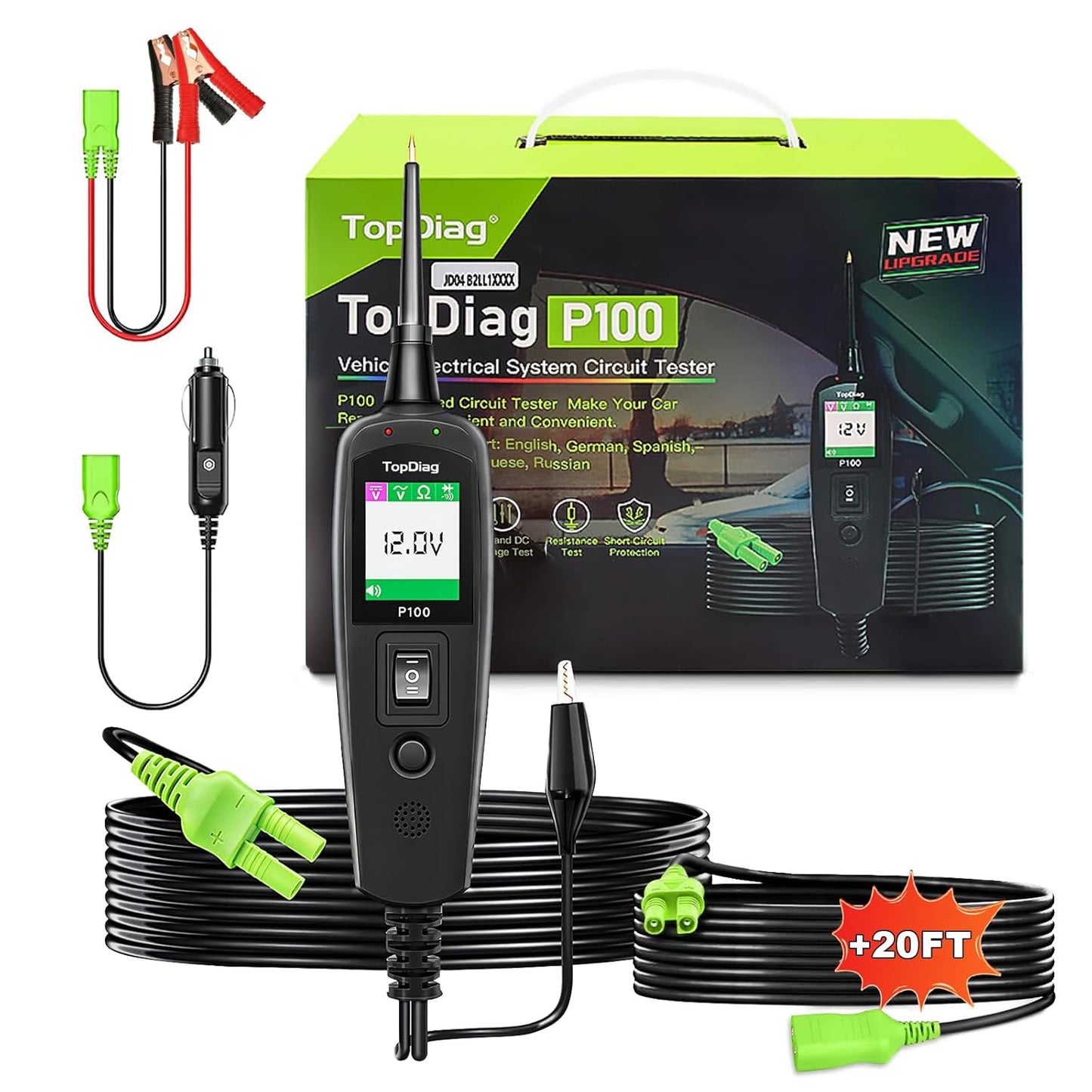 Power Circuit Probe Tester for Automotive Diagnostics and Repair