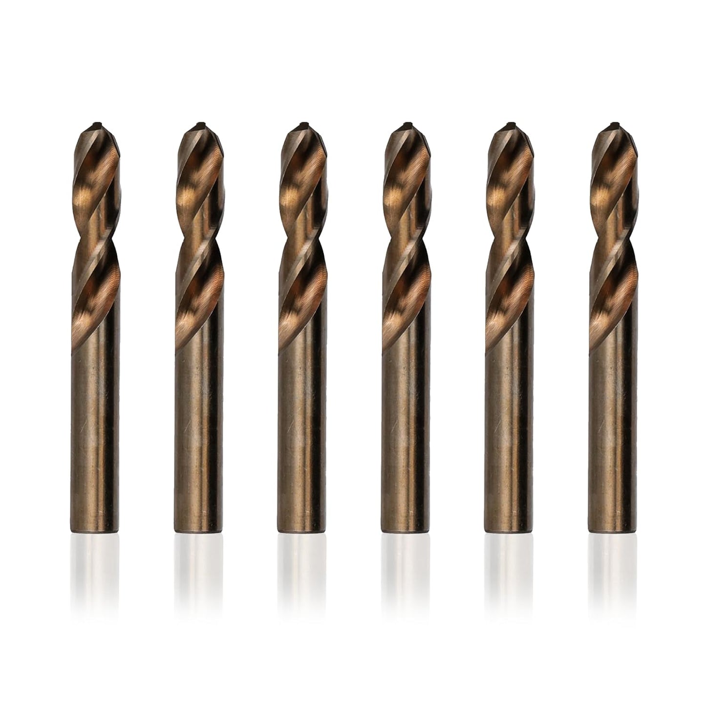 Drill America Q Cobalt Heavy Duty Stub Drill Bit Pack of 6