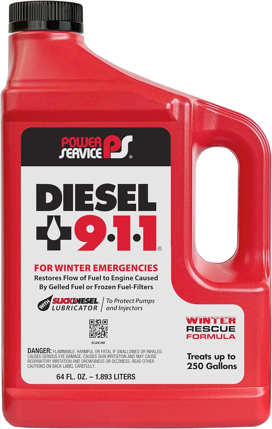 Power Service Diesel 911 64 Ounce Pack of 6 for Fuel Care