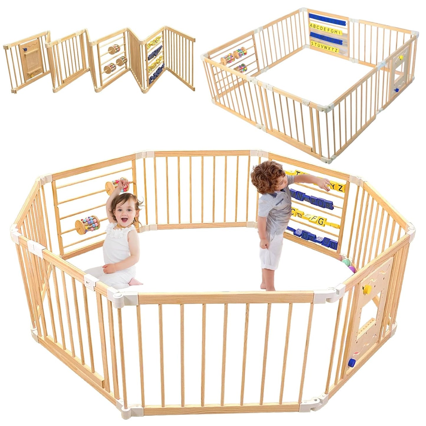 Foldable Baby Playpen for Safe and Fun Toddler Exploration