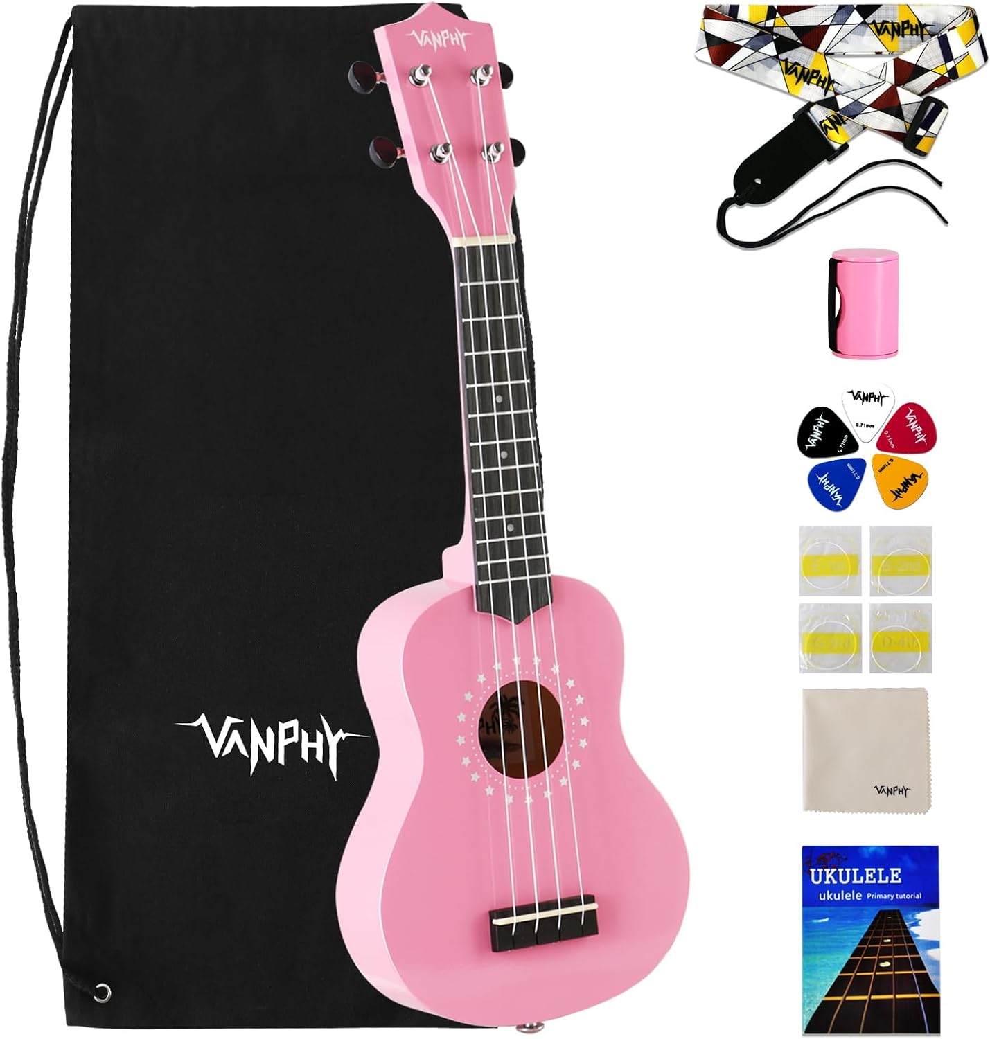 Soprano Ukulele for Beginner Kids with Gig Bag 21 Inch Uke