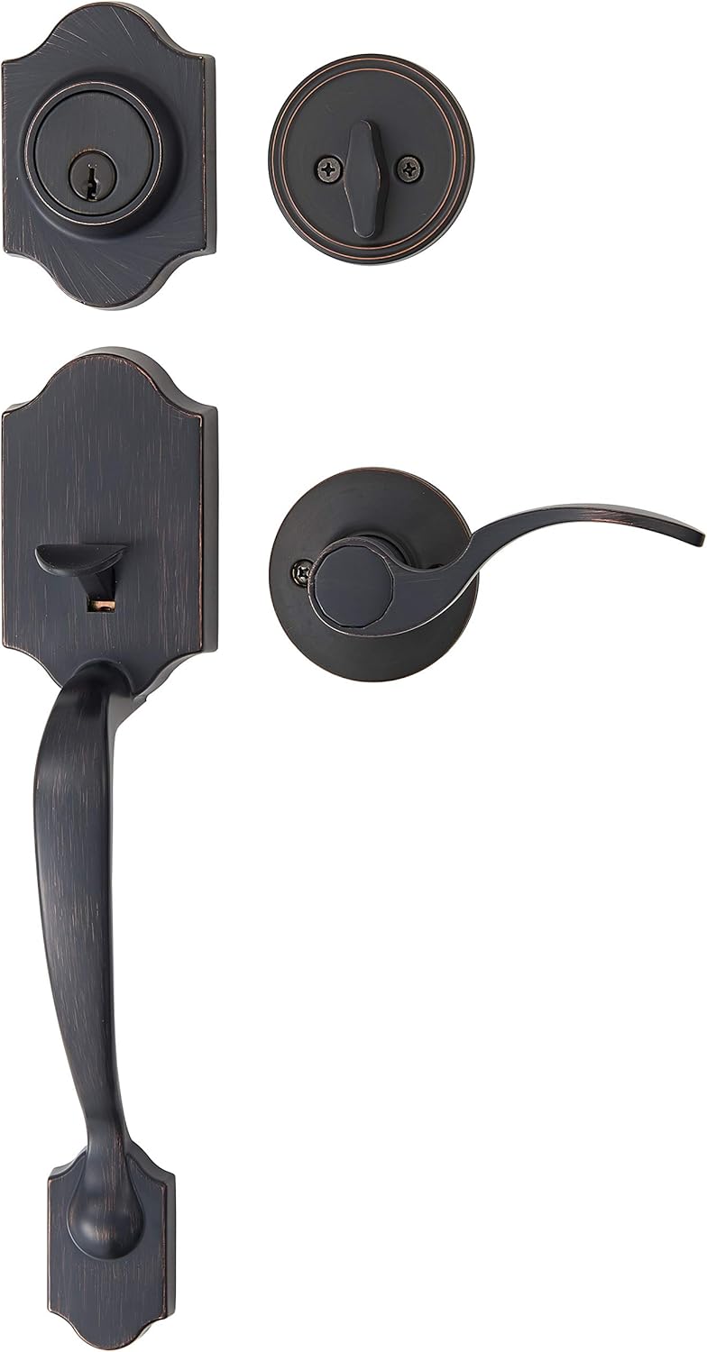 Front Door Lock Set with Shelby Lever - Easy Installation & Security
