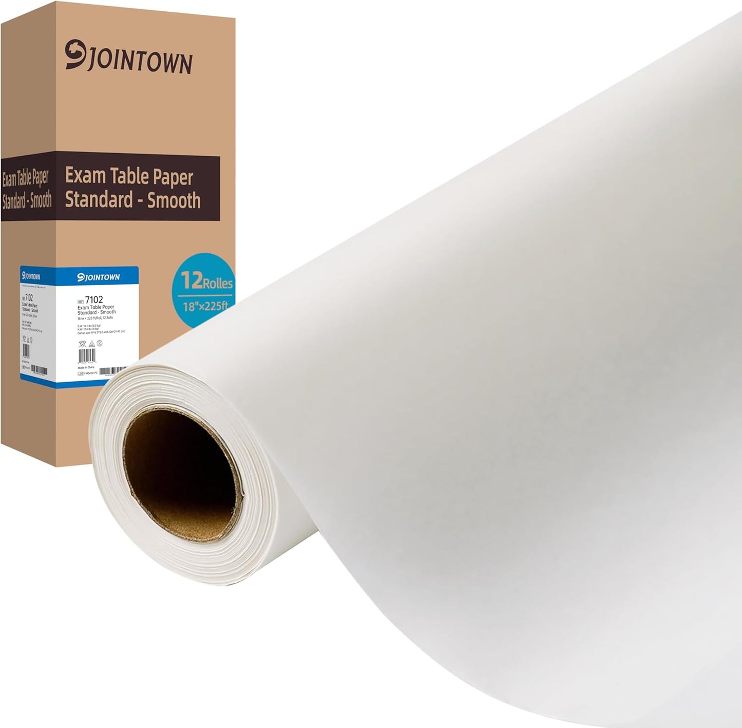 Jointown Exam Table Paper - Premium Smooth 18in x 225ft