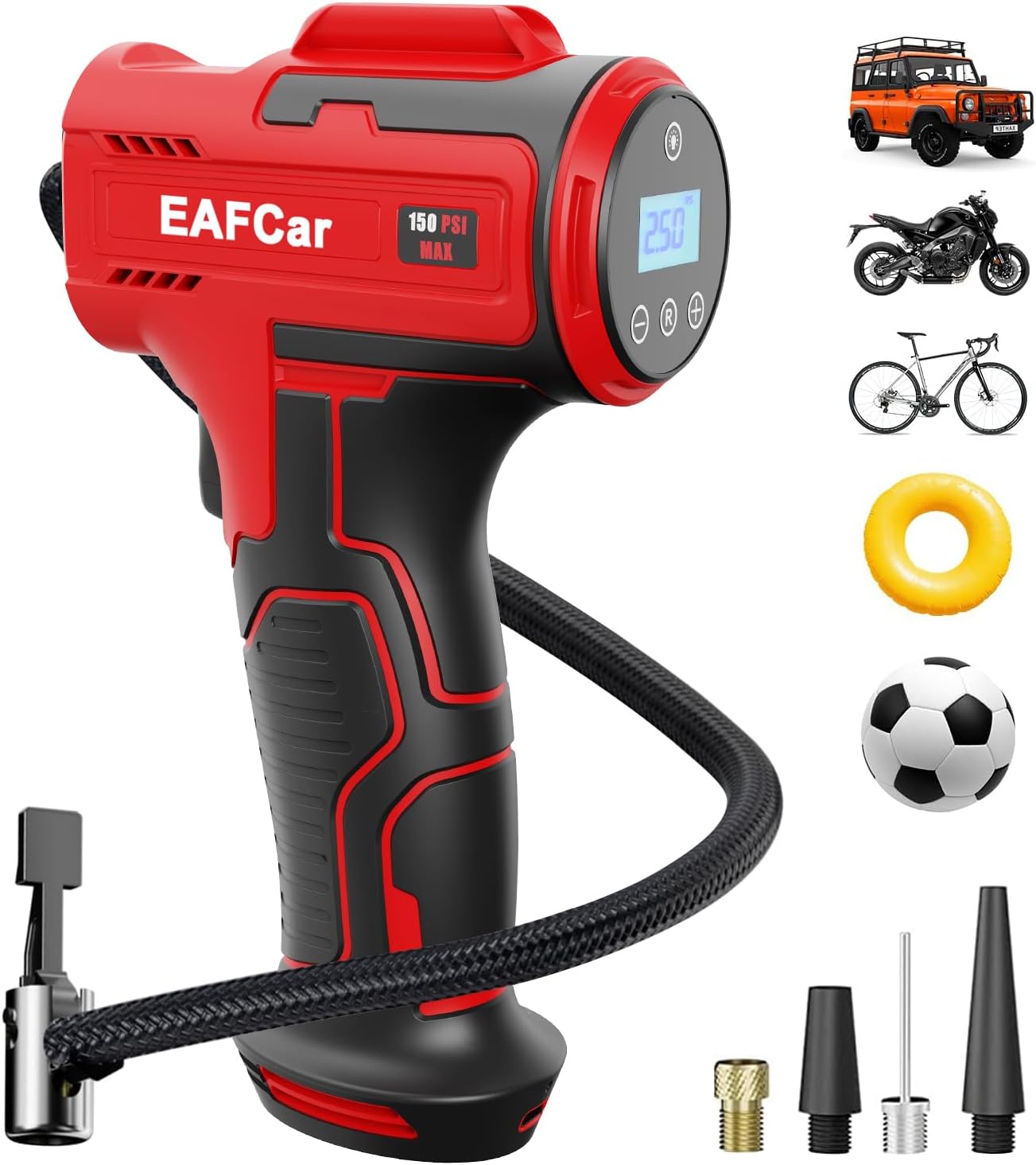 Powerful 150 PSI Portable Tire Inflator - EAFCar