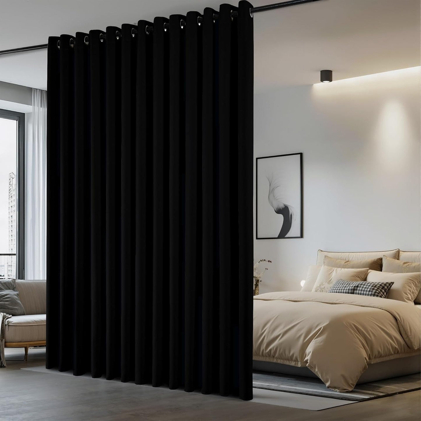NICETOWN Room Divider Curtain for Thermal Blackout and Privacy