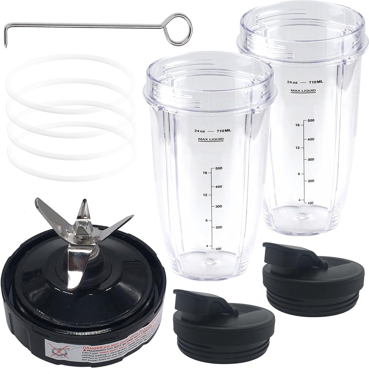 WUYAN 7in1 Pro Extractor Blade Set for Nutri Ninja - Blend Like a Pro!