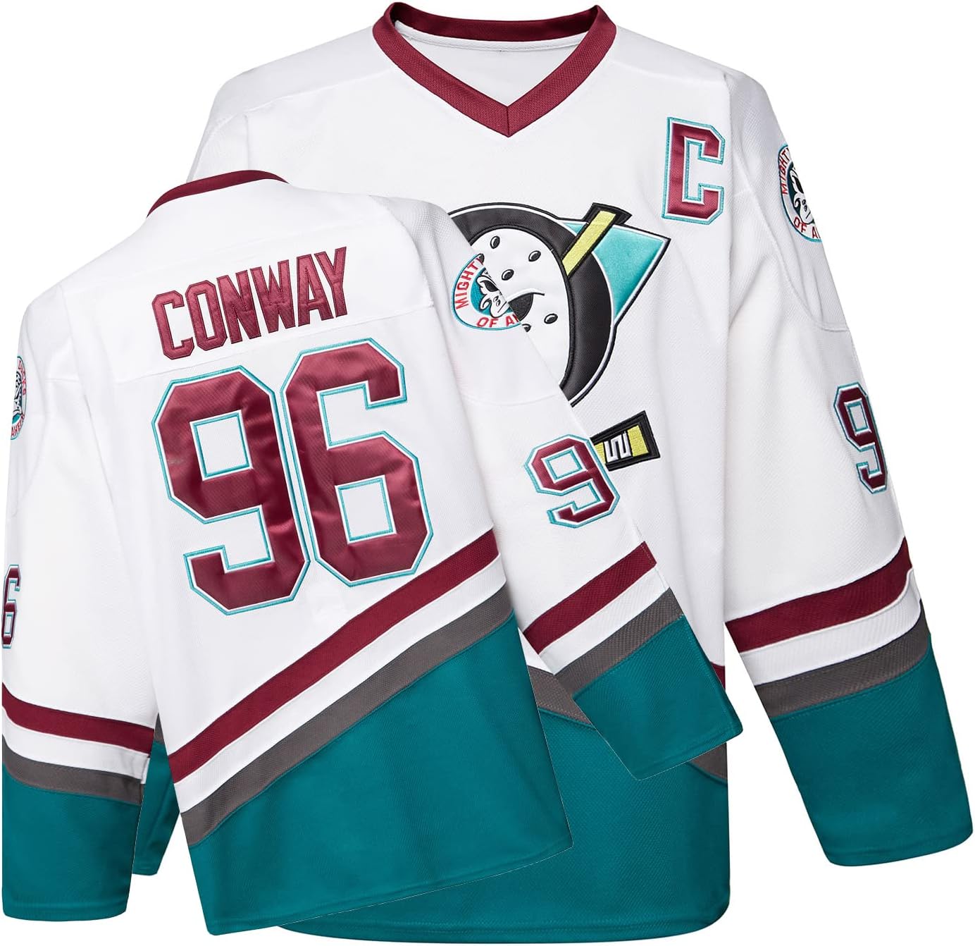 Mighty Ducks Jersey Movie Ice Hockey Jersey for Fans of 90s Style