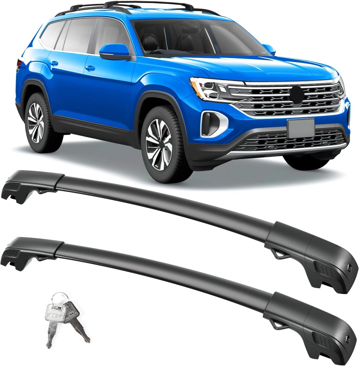 FengYu Lockable Roof Rack Cross Bars for VW Atlas 2017-2025