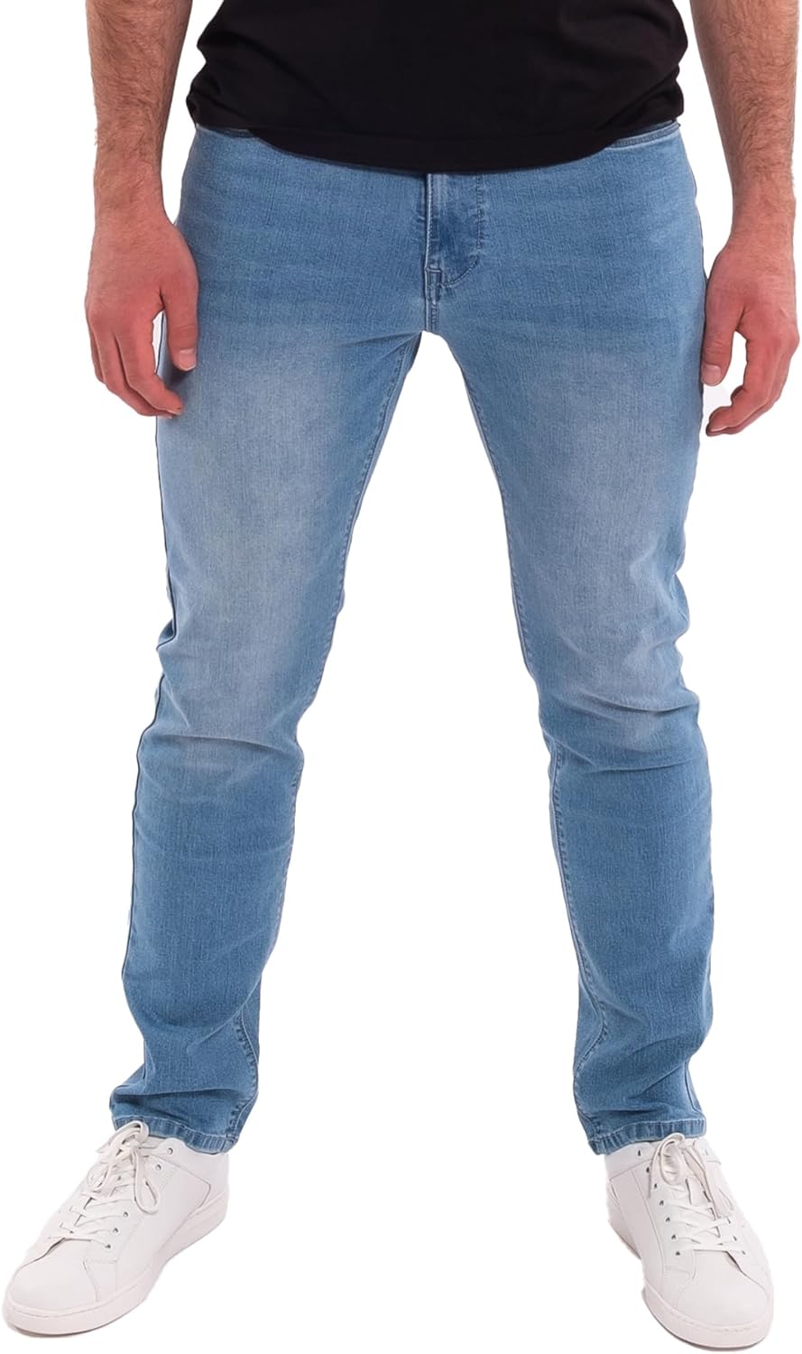 Kenneth Cole REACTION Slim Fit Jeans for Men with 2-Way Stretch