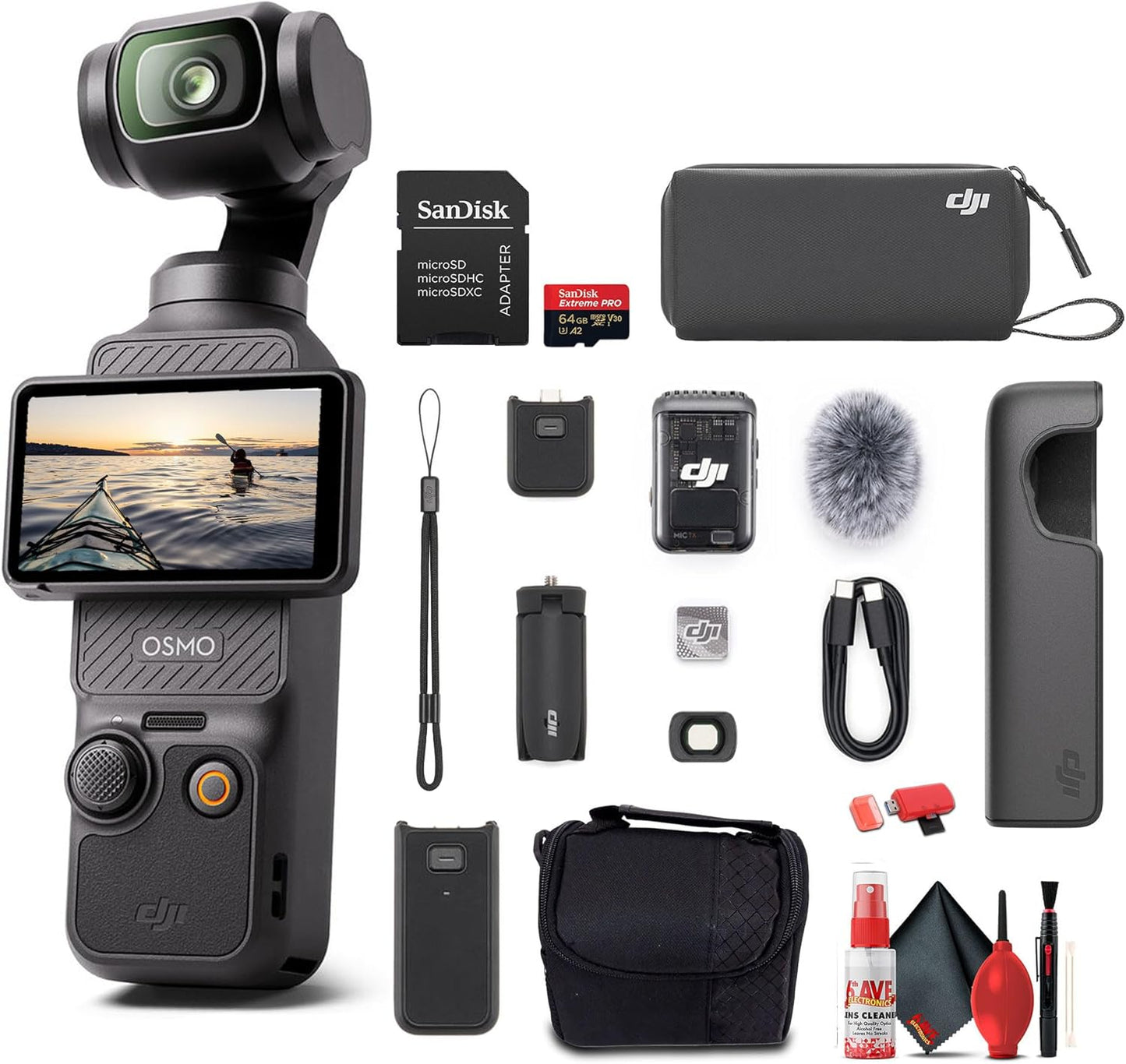 DJI Osmo Pocket 3 Creator Combo: 4K Video Stabilization