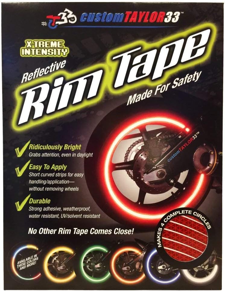 CustomTAYLOR33 High Intensity Reflective Rim Tapes for Safety
