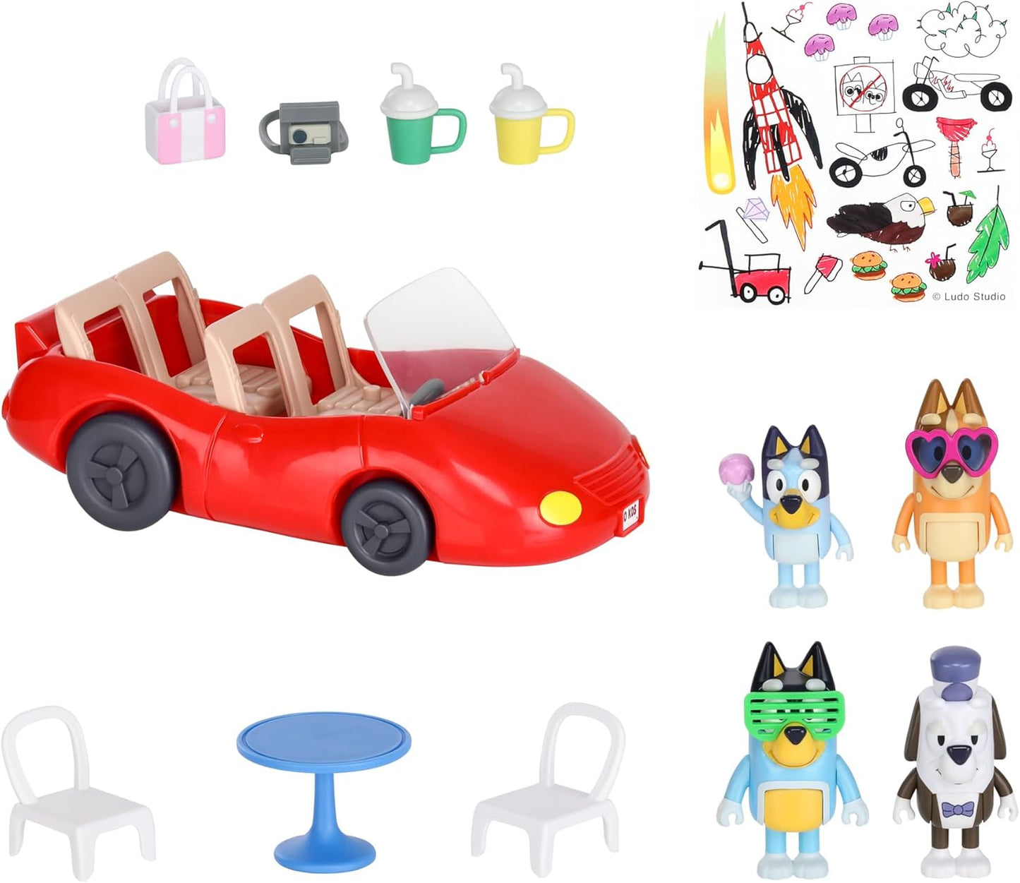 Bluey Escape Convertible with 4 Figures | Exclusive