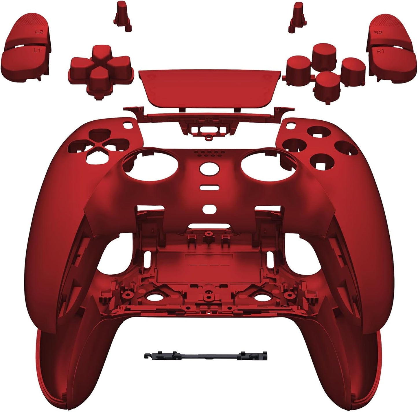 eXtremeRate Full Set Shell for ps5 Edge Controller in Scarlet Red