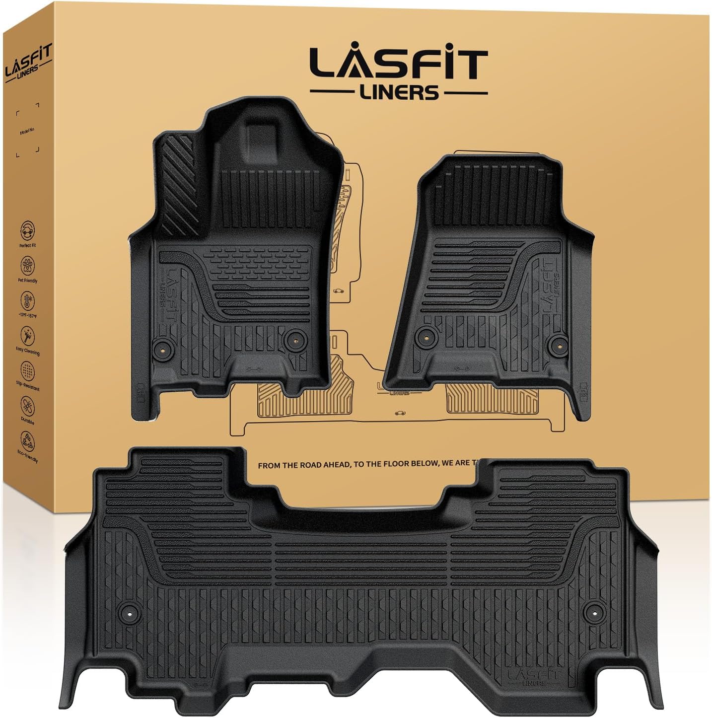 Custom Fit Floor Mats for Ram 1500 Quad Cab 2025 - All Weather