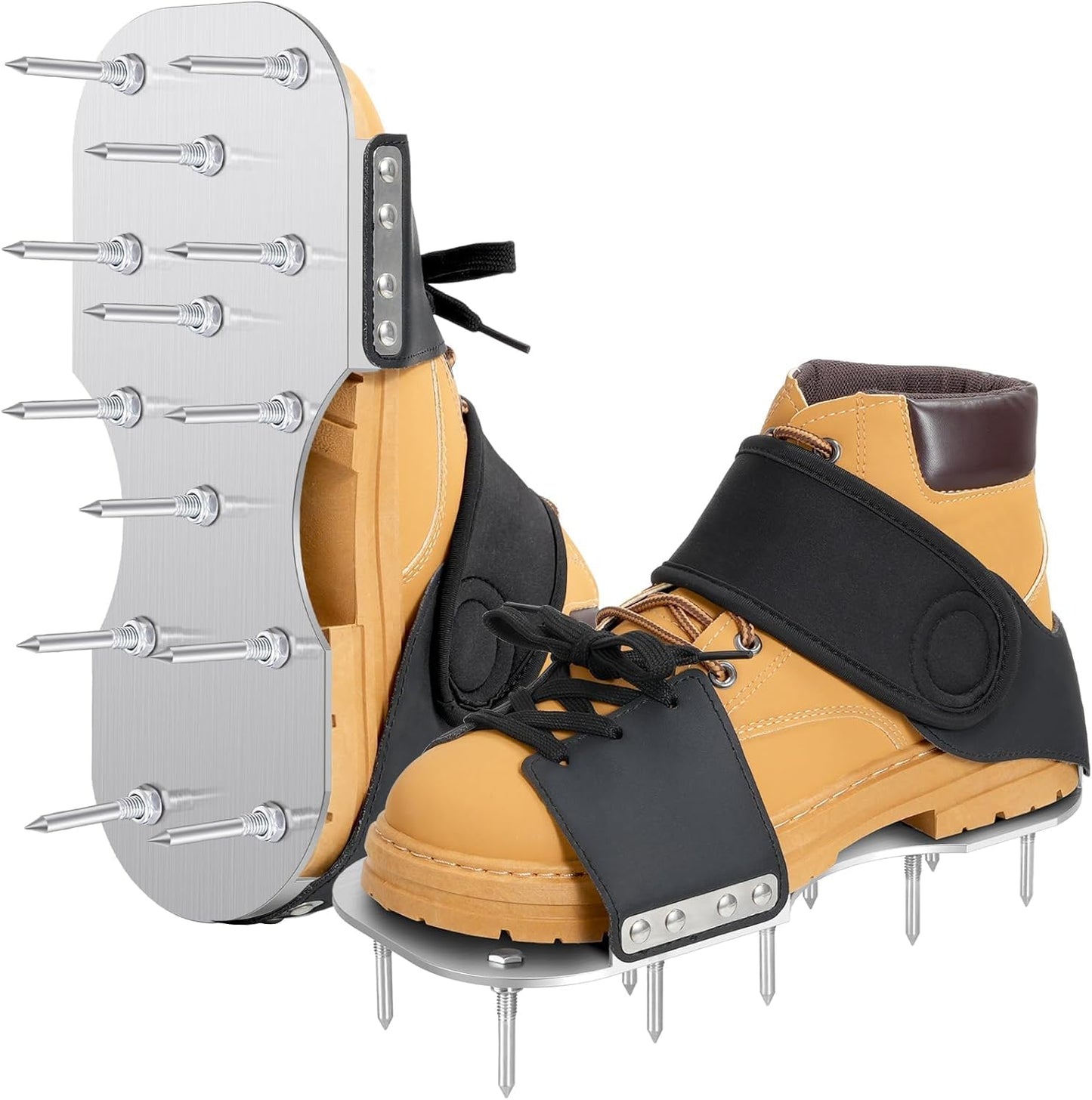 Lawn Aerator Shoes with Metal Bottom for Easy Lawn Care