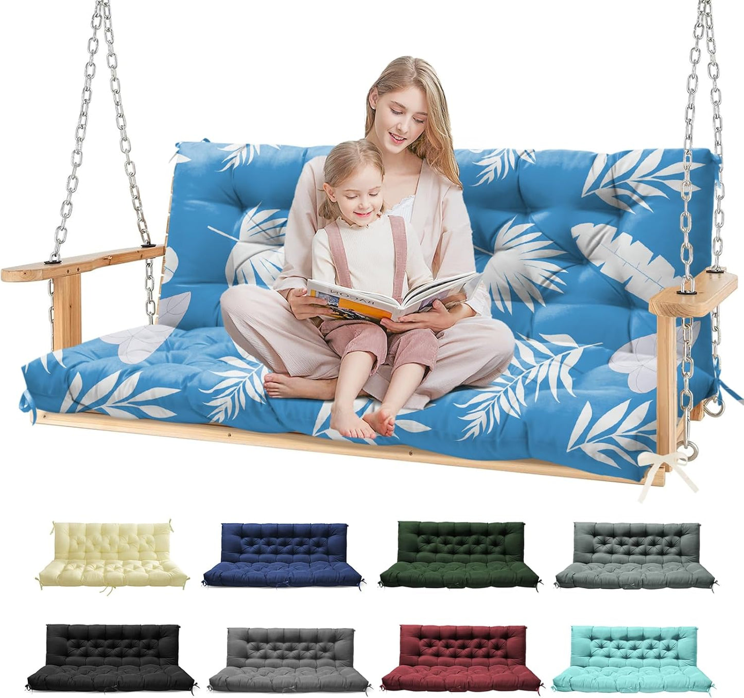 Porch Swing Cushions for Outdoor Furniture - Waterproof & Durable
