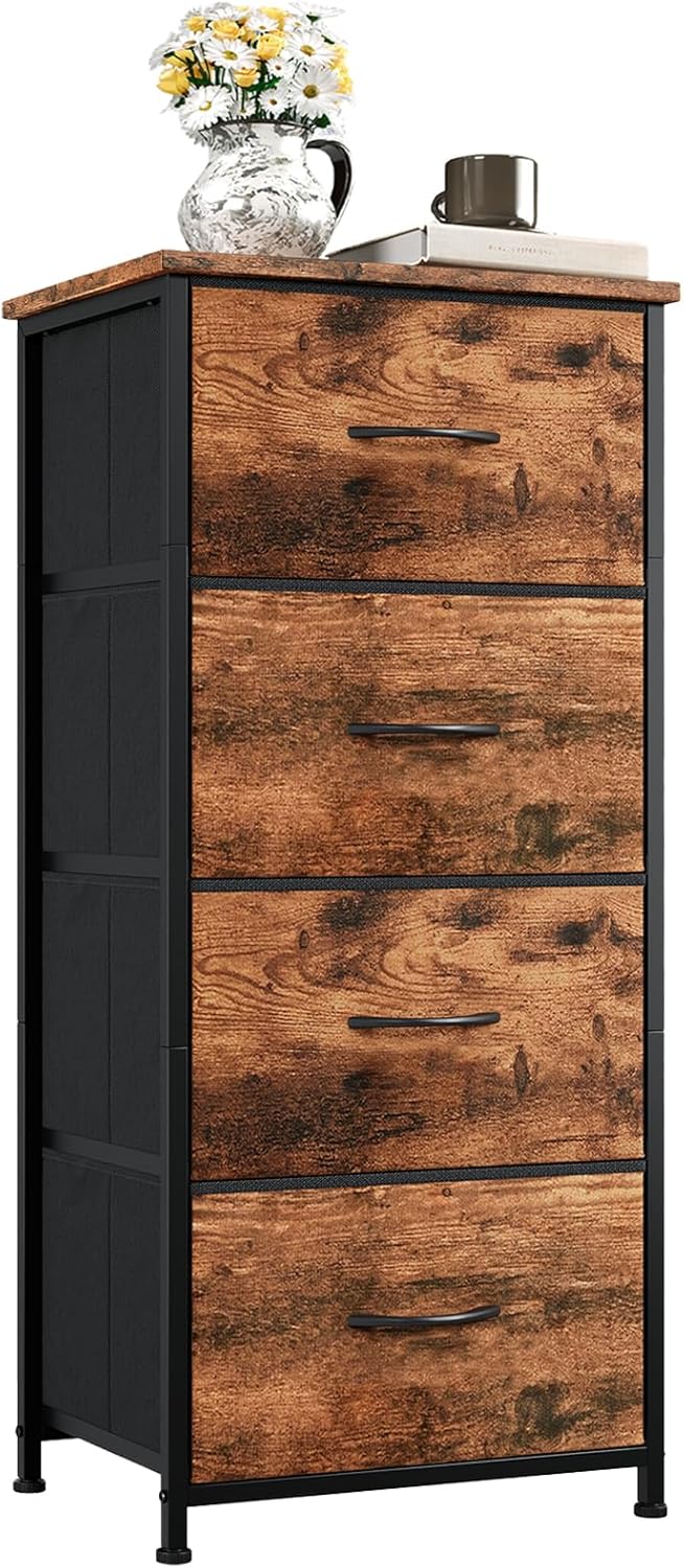 Somdot Tall Dresser with 4 Drawers for Stylish Storage Solutions
