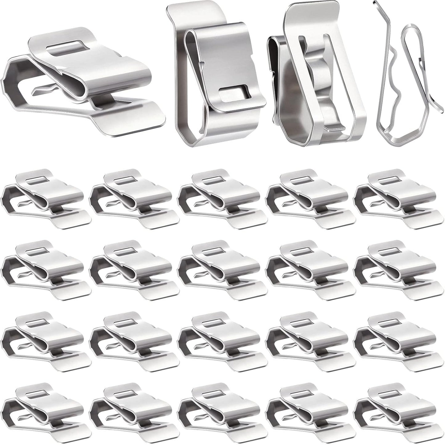 100 Pcs Stainless Steel Cable Clips - Secure Your Wires with Ease!