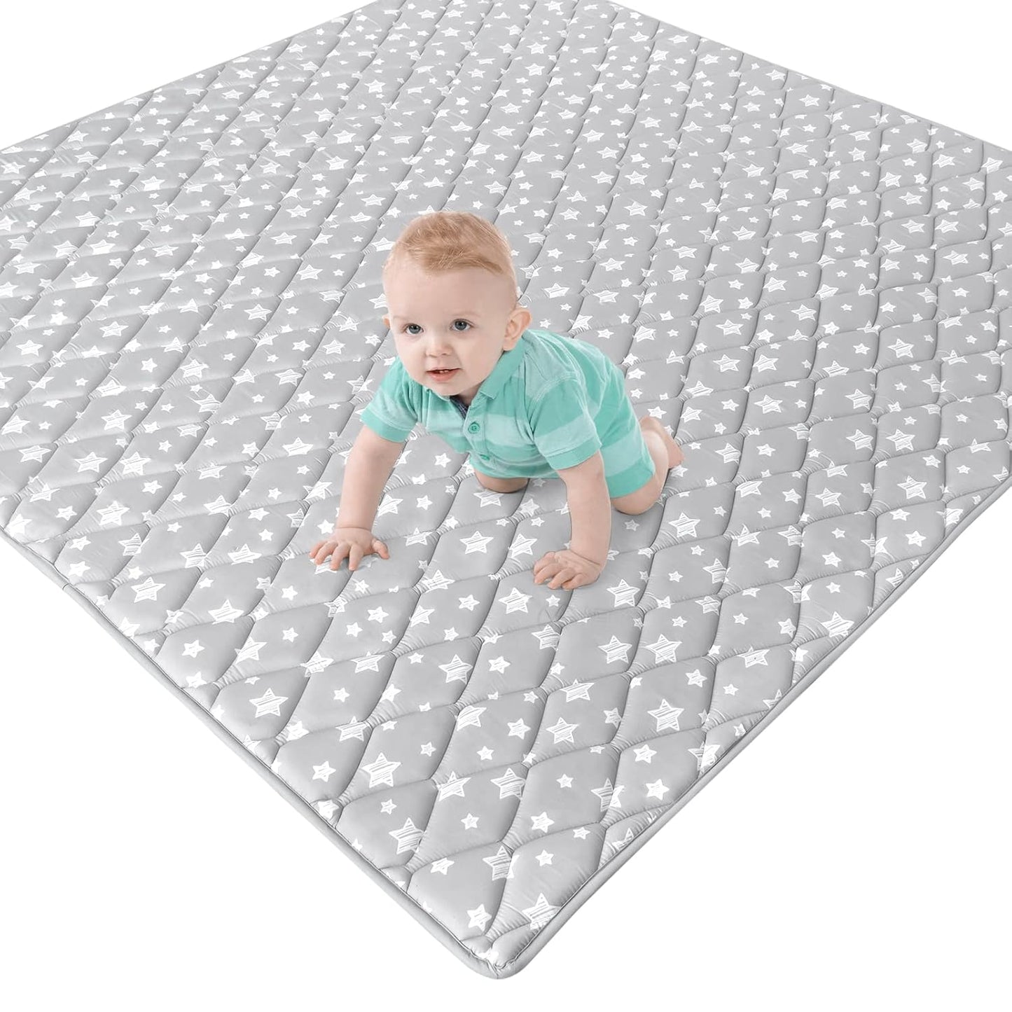 Premium Foam Baby Play Mat 59in x 59in for Playpen Safety