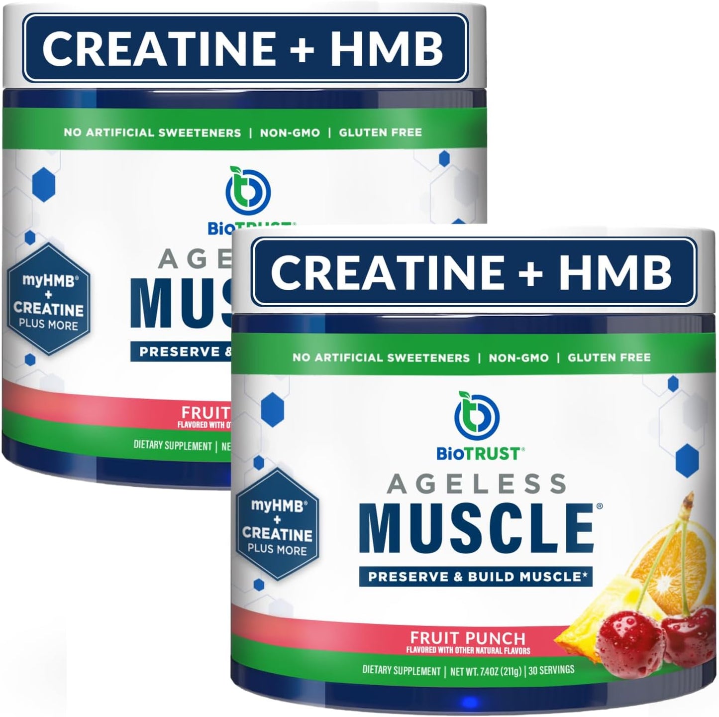 Ageless Muscle Builder - Creatine HMB Powder for Strength