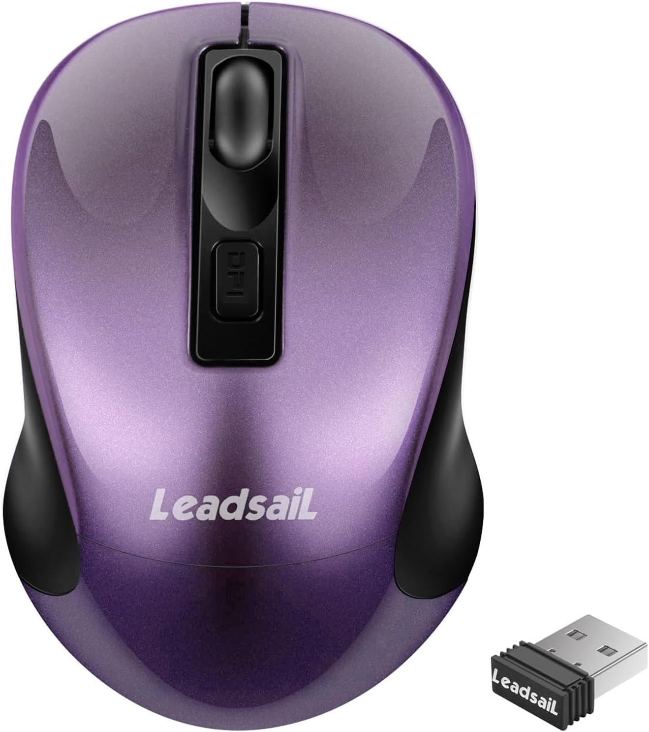 LeadsaiL Wireless Mouse - Silent & Portable 2.4G Optical for Laptop/Desktop