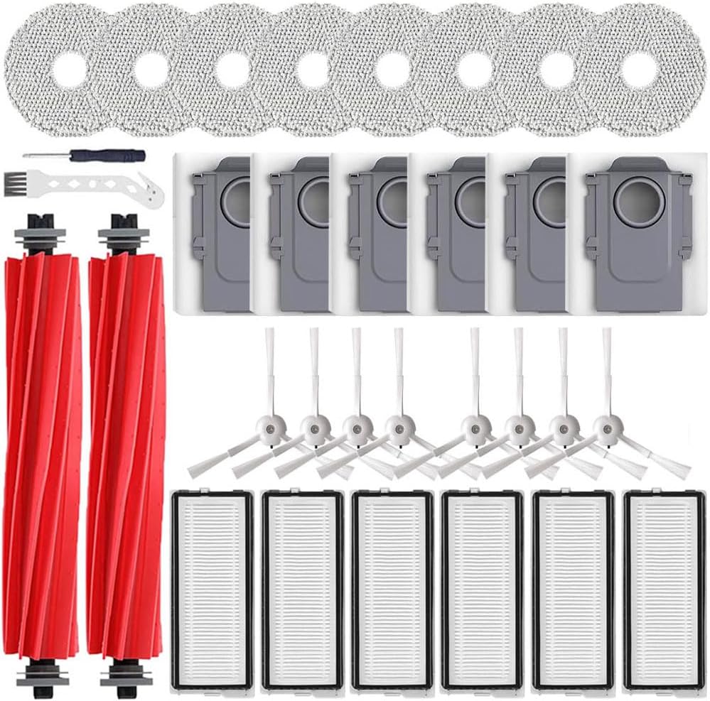 32 Pcs Accessories for Roborock Qrevo Vacuum Cleaners Set