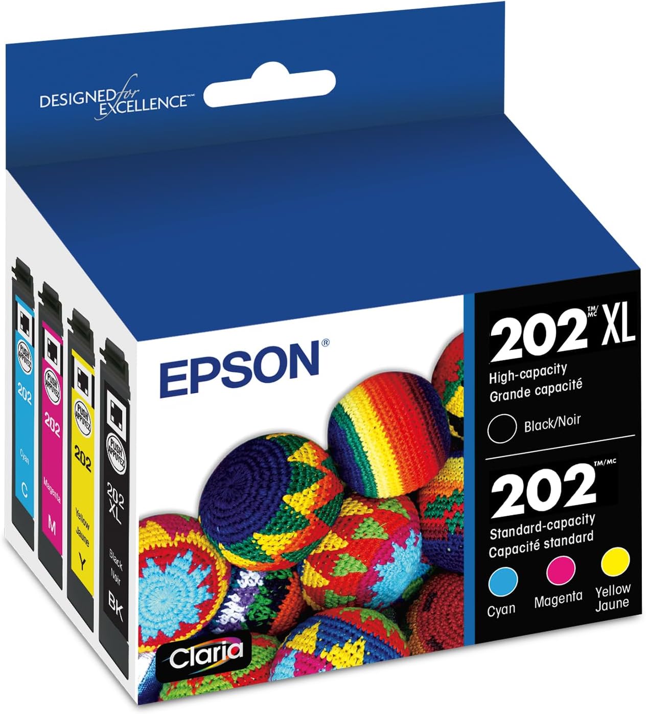 EPSON 202 Claria Ink Combo Pack for Sharp Text and Color Prints