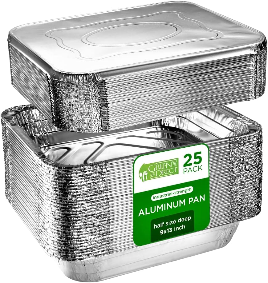 Durable Disposable Aluminum Steam Table Foil Pans With Lids