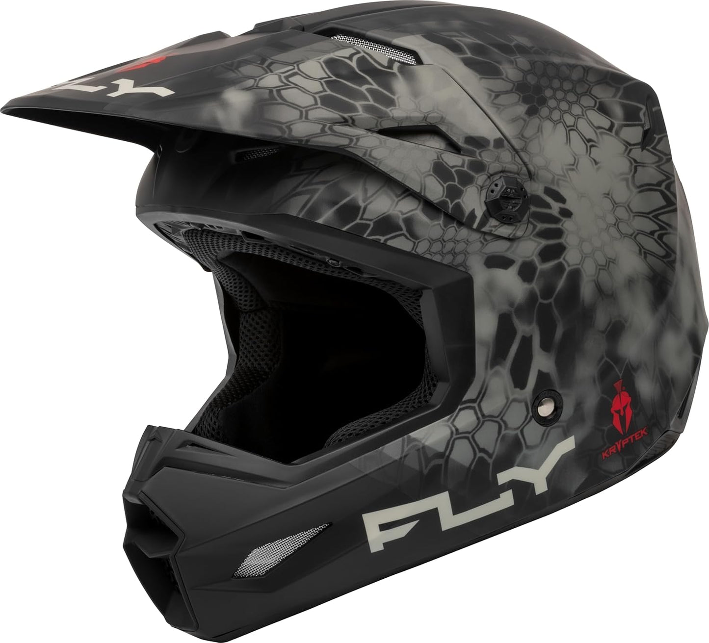 Fly Racing Kinetic Se Kryptek Helmet - Matte Moss Grey/Black - Small