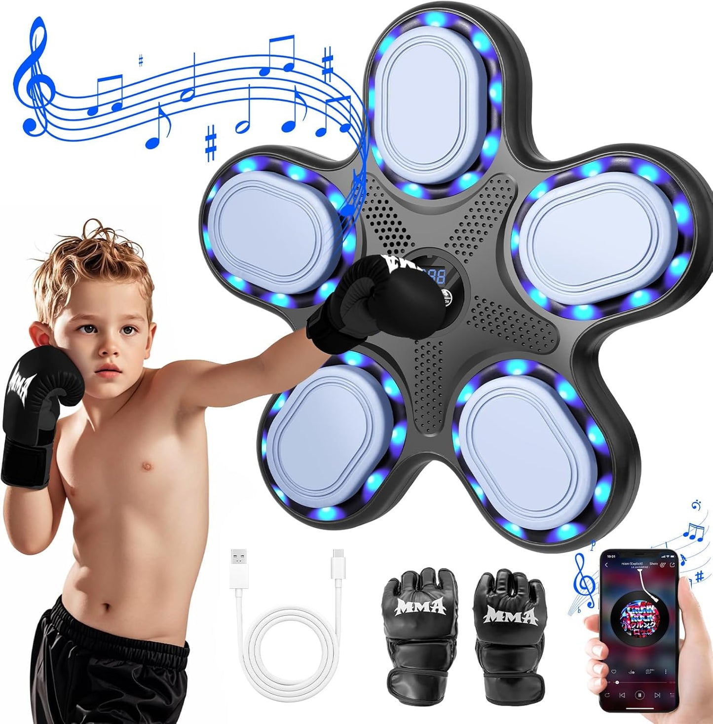 Kids Smart Bluetooth Music Boxing Set