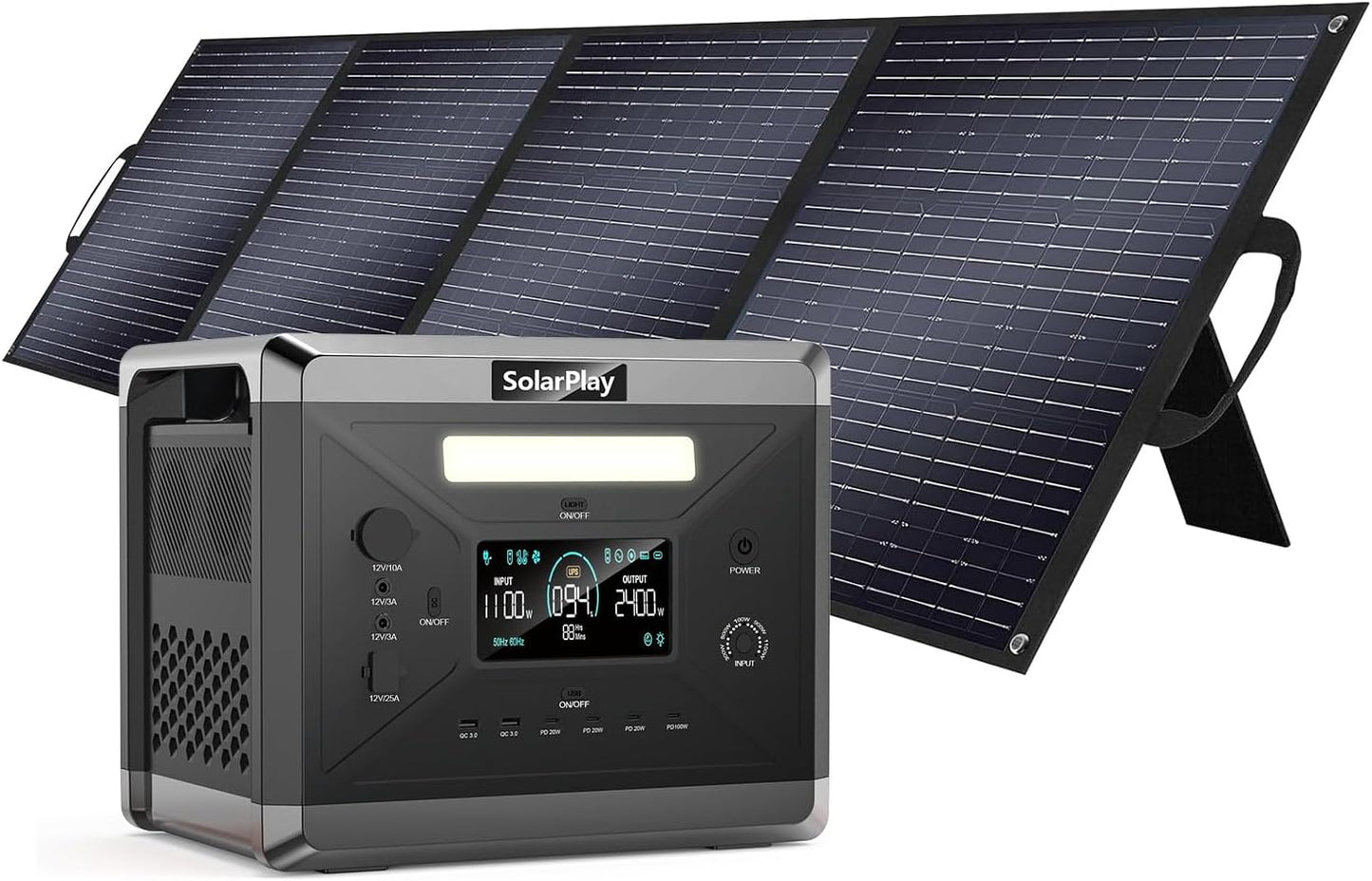 Supercharged SolarPlay 2400W: Ultimate Backup Power