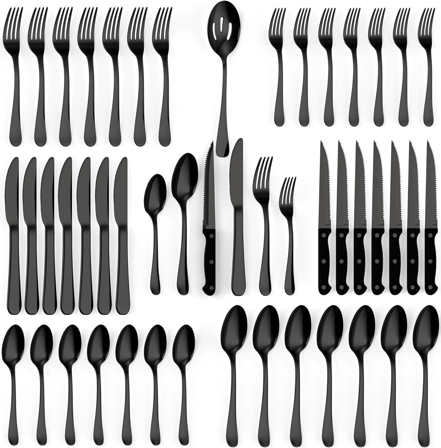 Tribal Cooking 49 Piece Silverware Set - Elegant Dining Upgrade