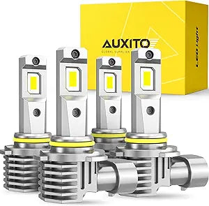 AUXITO 9005 9006 LED Bulbs Combo for Superior Night Visibility