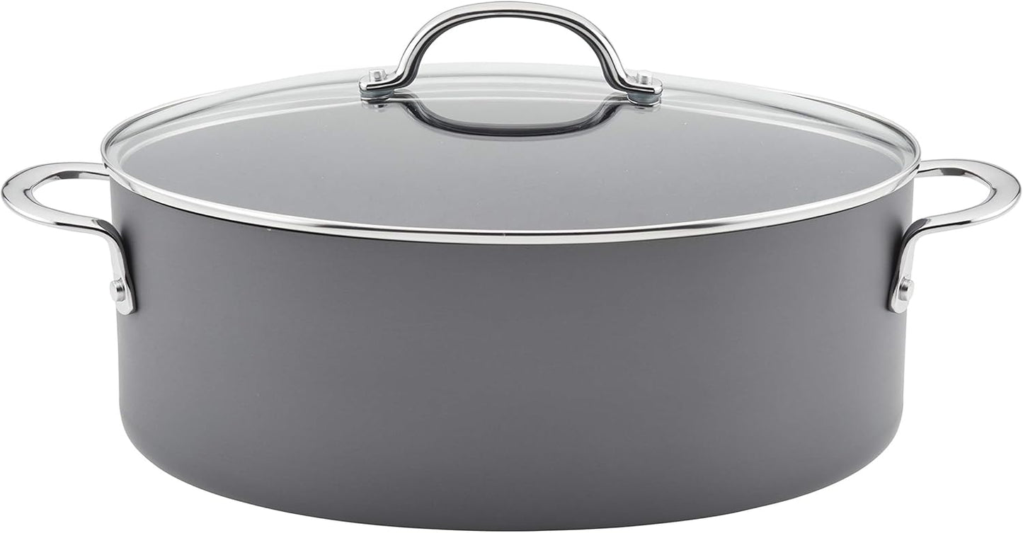 Rachael Ray 80090 Nonstick Cookware Oval Pasta Pot for Easy Meals