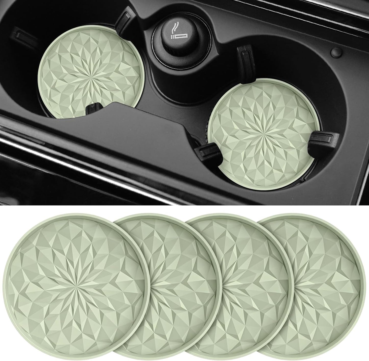 ME.FAN Non-Slip Car Cup Coasters - Keep Your Cups Secure!