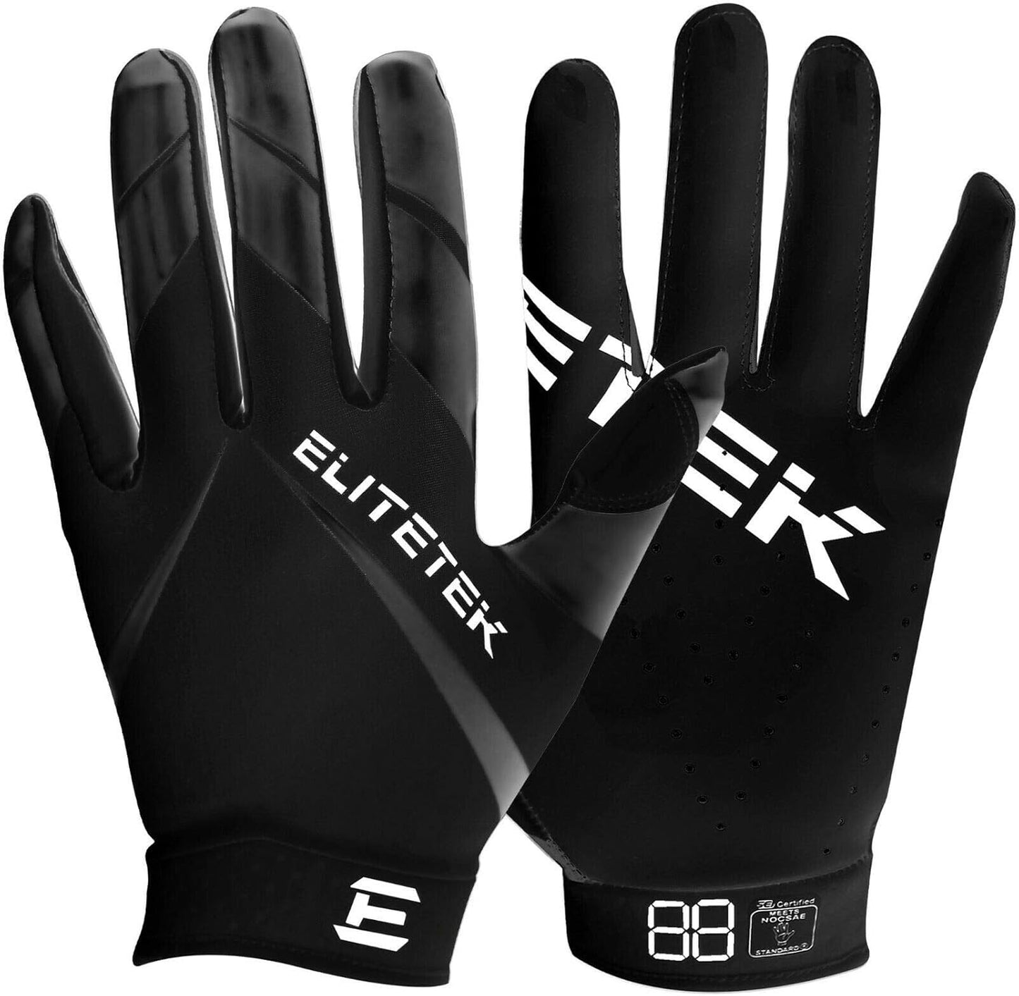 EliteTek RG-14 Super Tight Football Gloves