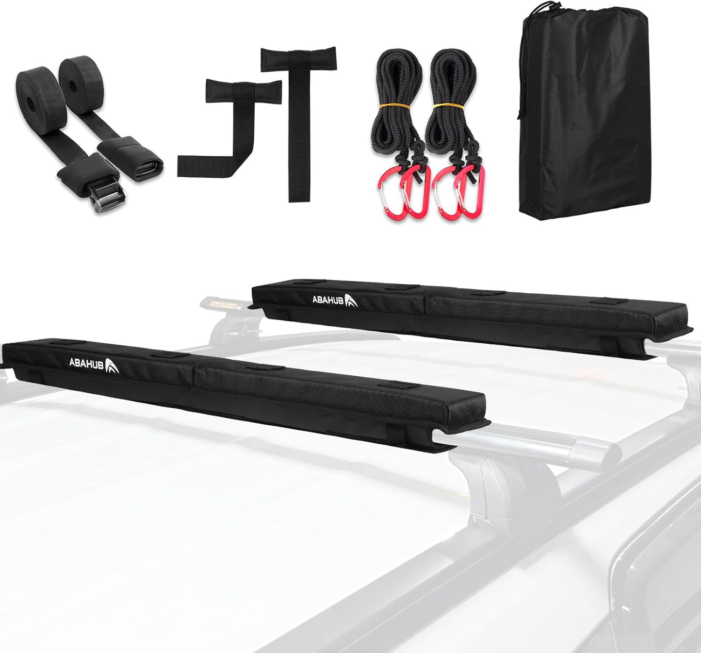 Abahub Soft Roof Rack Pads for Kayaks, Surfboards, and More