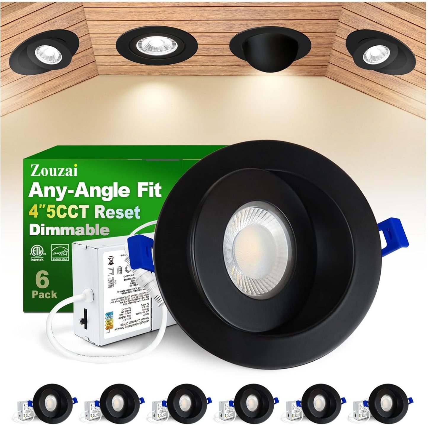 zouzai New Generation 5CCT LED Recessed Gimbal Light Review