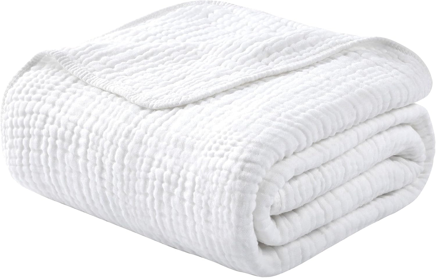 Yoofoss Muslin Blanket 100% Organic Cotton for Summer Comfort