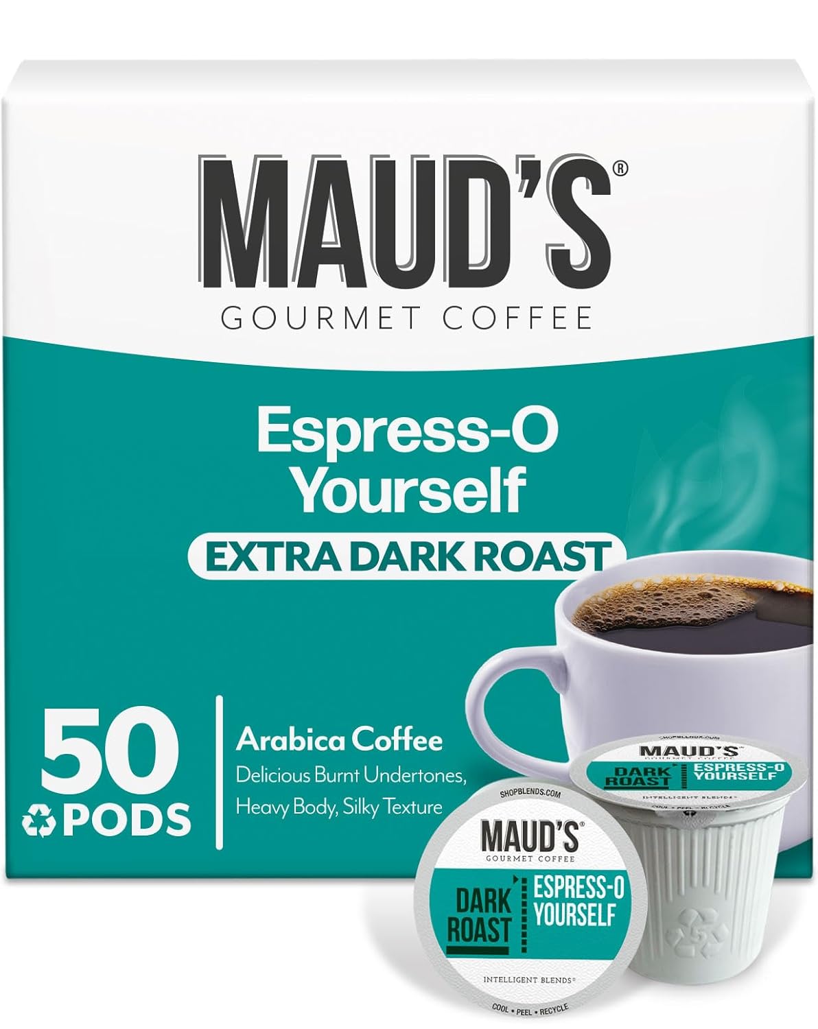 Maud's Espresso Roast Coffee Pods for Bold Dark Roast Lovers