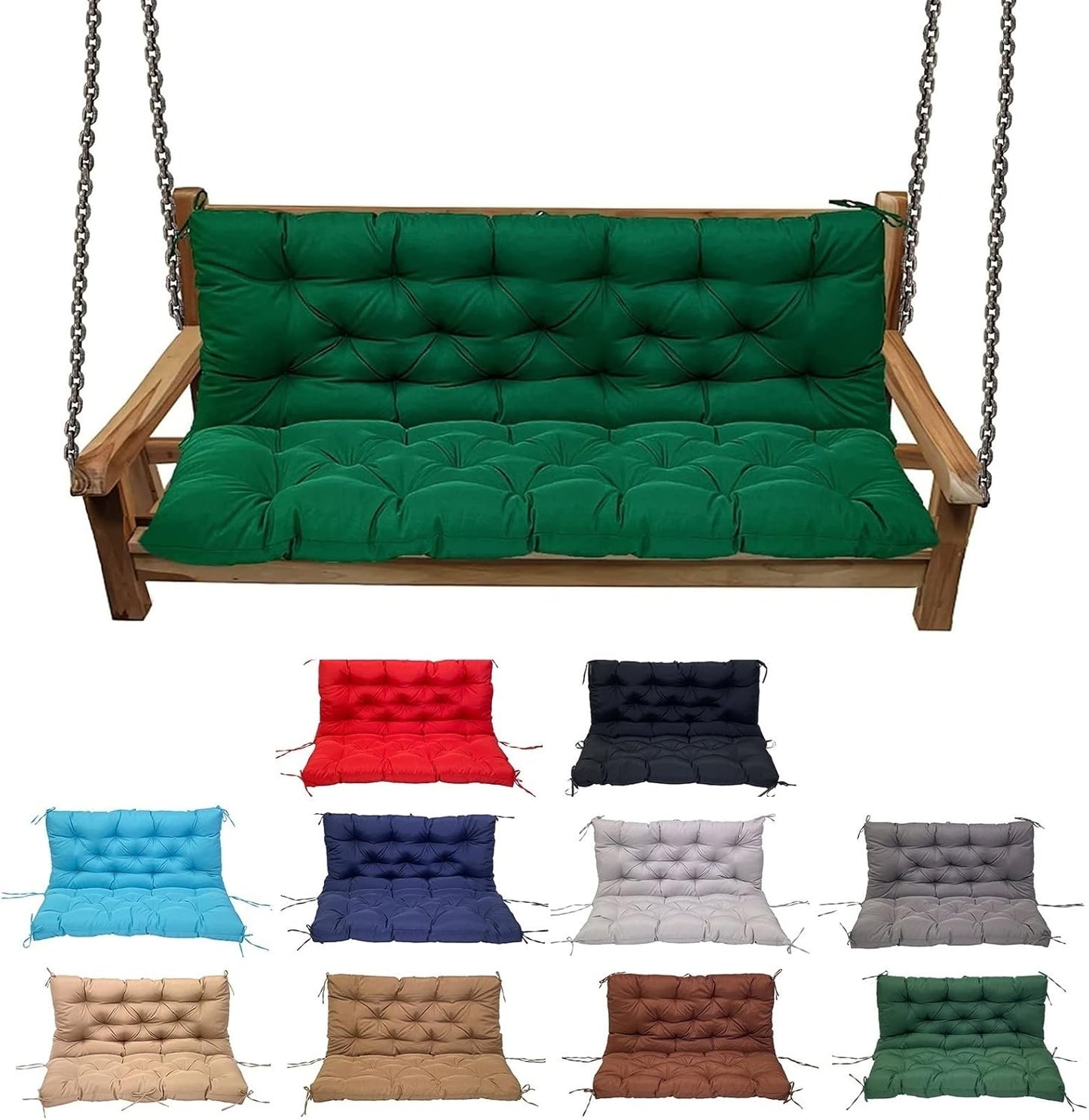 Swing Cushion Replacement for Outdoor Porch Waterproof Comfort
