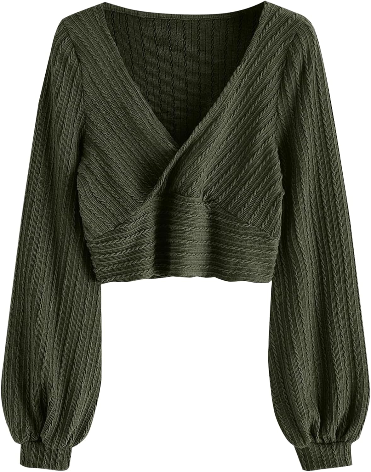 ZAFUL Women's Pullover Ribbed Cropped Knitwear for Chic Style