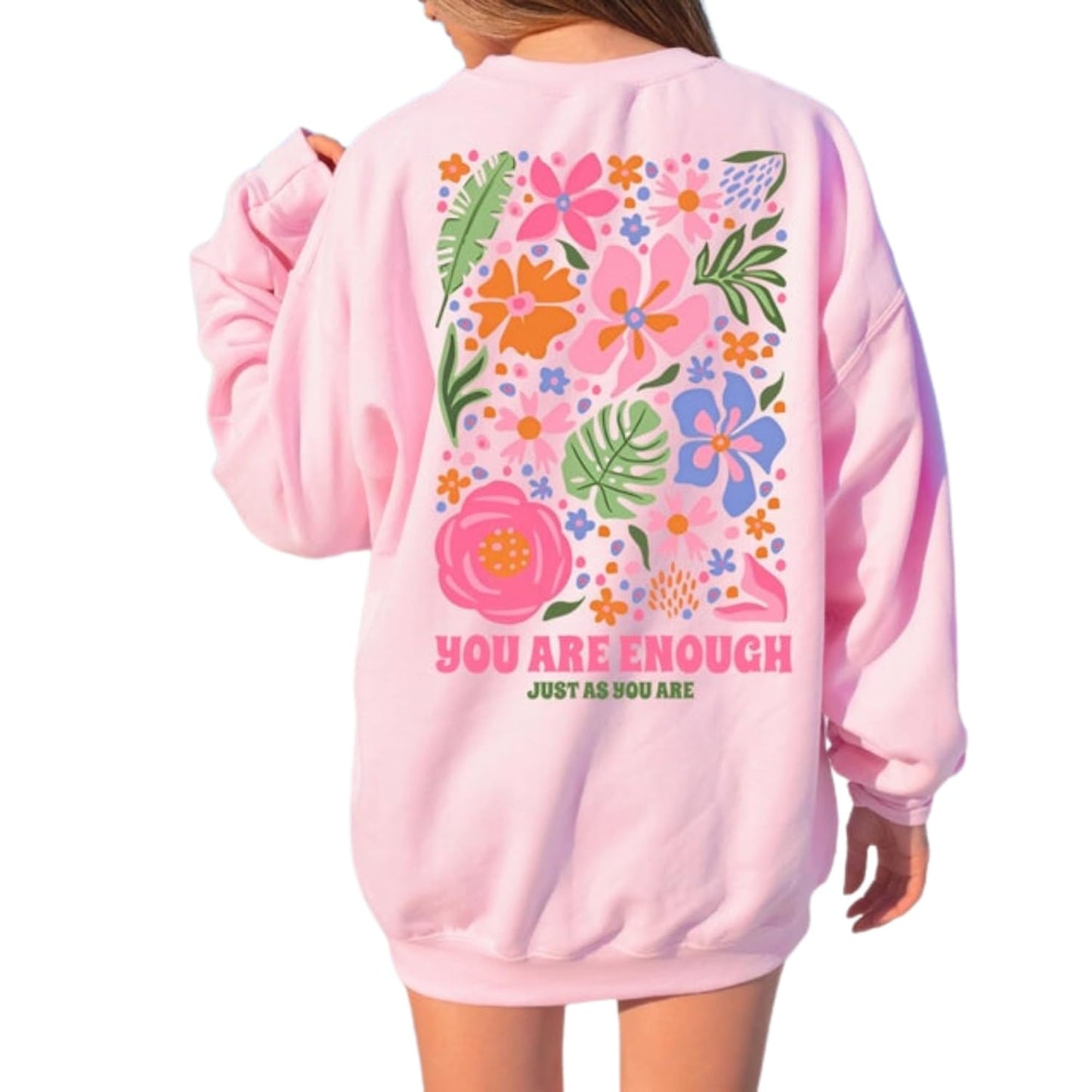Flower Market Oversized Hoodie - Aesthetic Perfection