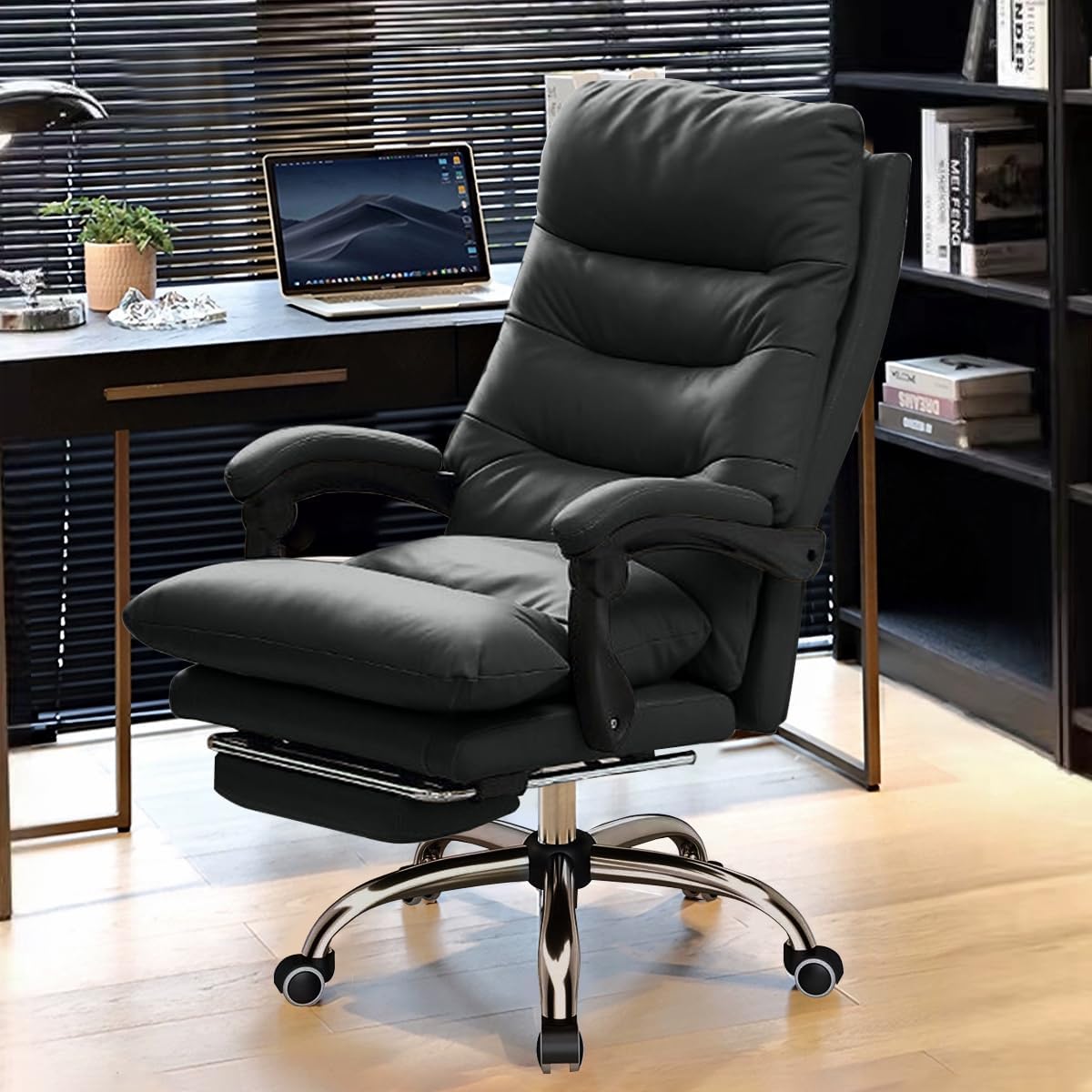 Comfortable Office Chair with Foot Rest for Ergonomic Support