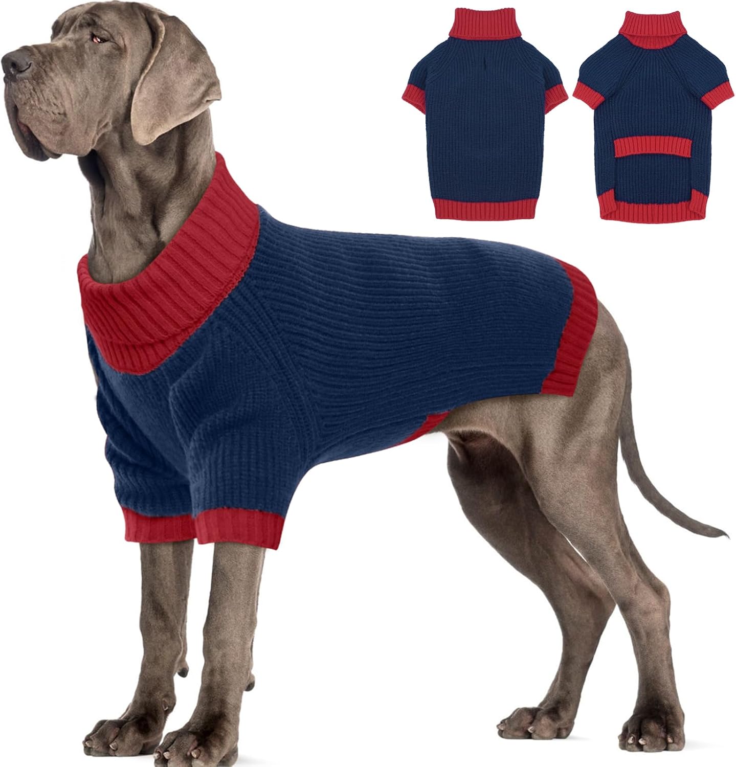 Great Dane Dog Sweater XXXXXL - Warm Turtleneck for Winter