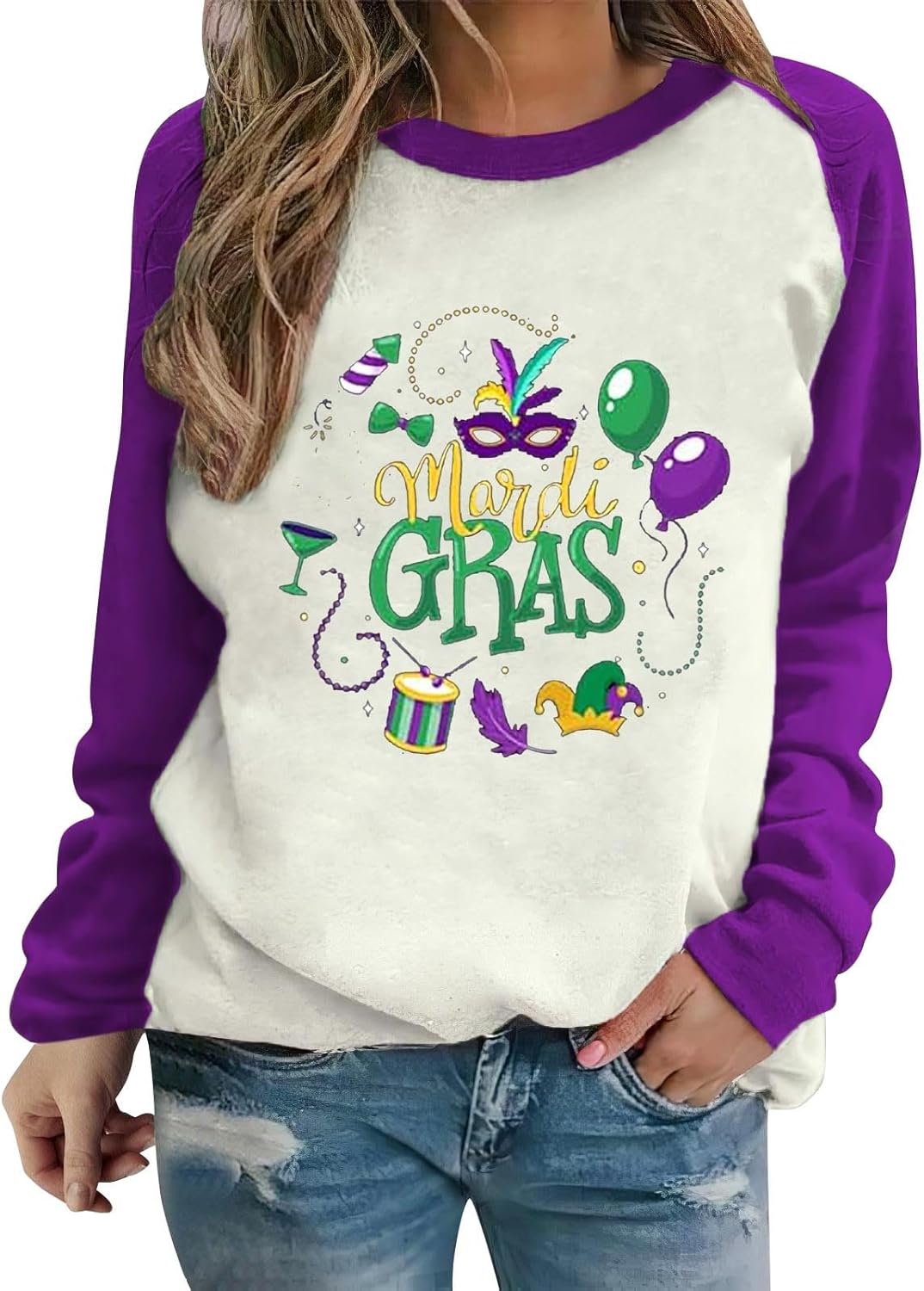 Mardi Gras Sweatshirt: Festive Party Essential