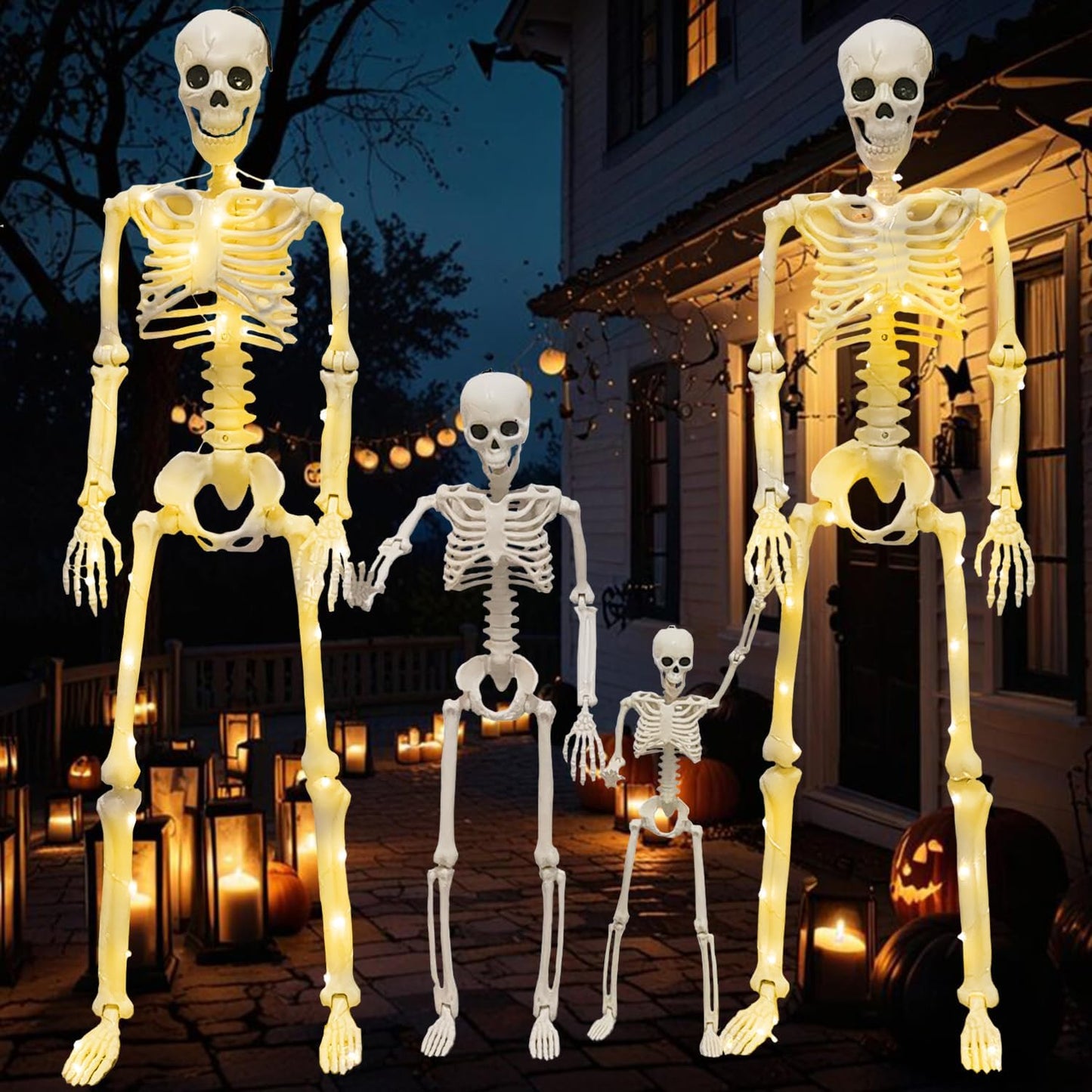 36in Skeleton Halloween Decorations for Spooky Indoor/Outdoor Fun