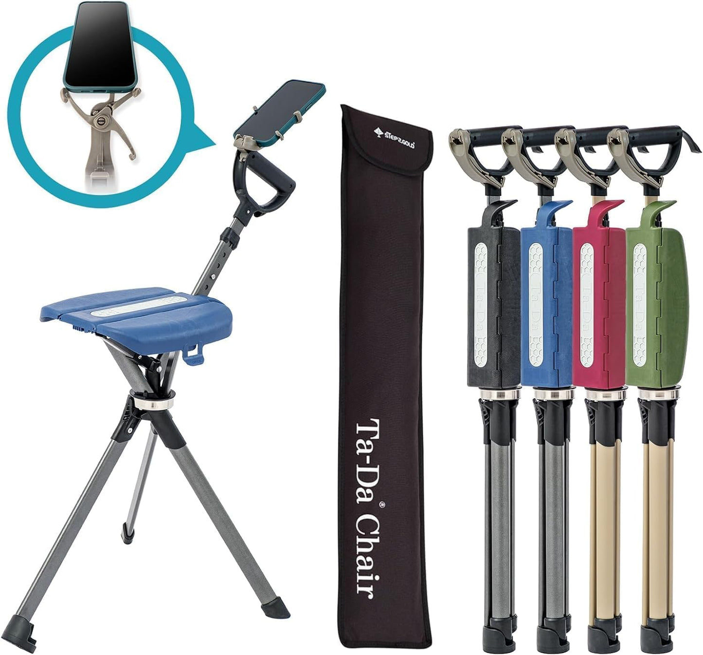 Foldable Trekking Pole Chair - Lightweight & Portable